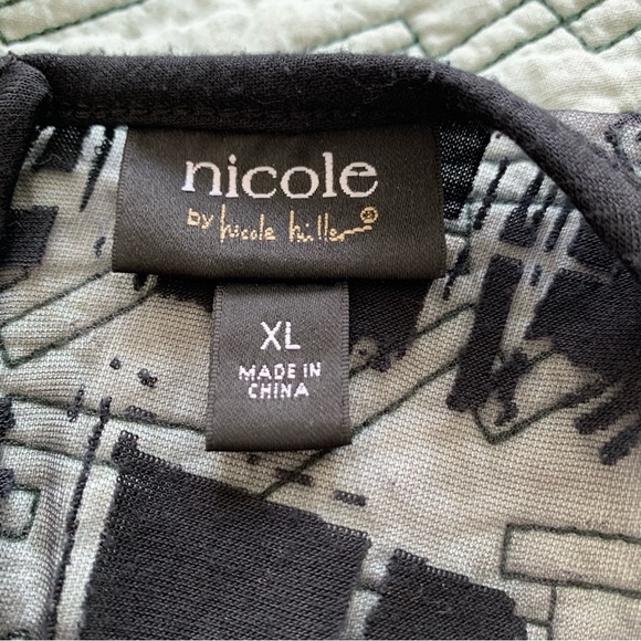 5 for $10 - Nicole by Nicole Miller Black Mesh Top - Picture 6 of 6